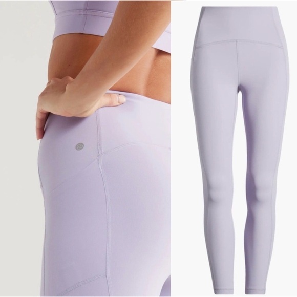 Zella Pants - Zella Full Length Studio Luxe High Waist Legging | Grey Lilac | M
